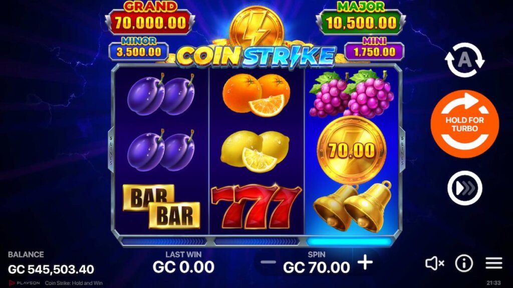 Характеристика слота Coin Strike: Hold and Win
